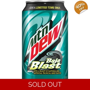 Mountain Dew Limited Edition Baja Blast 355ml Can
